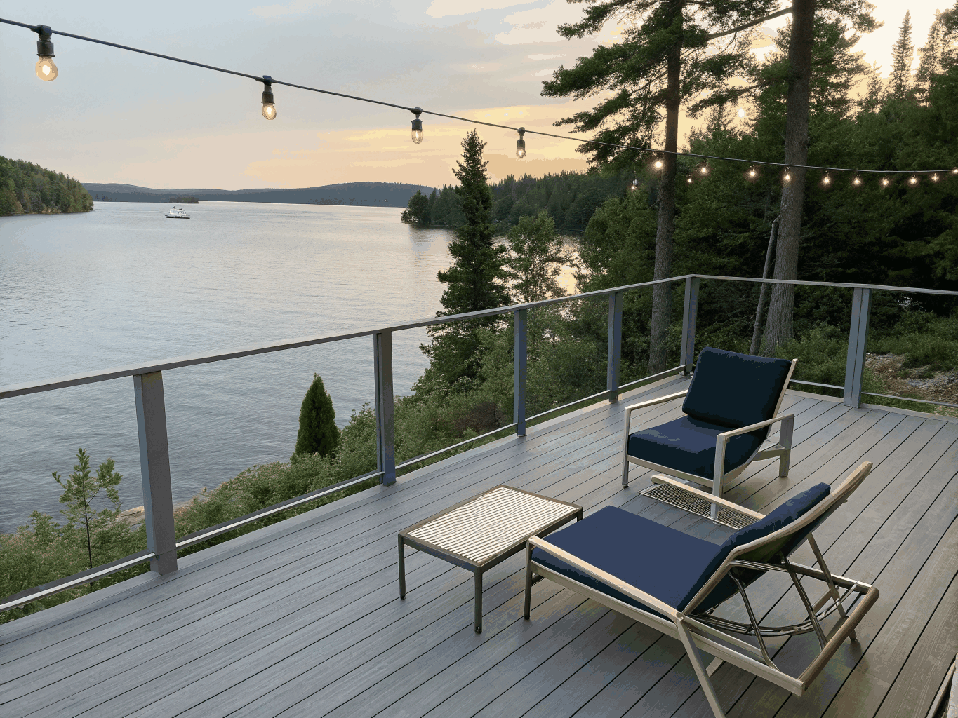 Lake Norman Covered Timber Deck