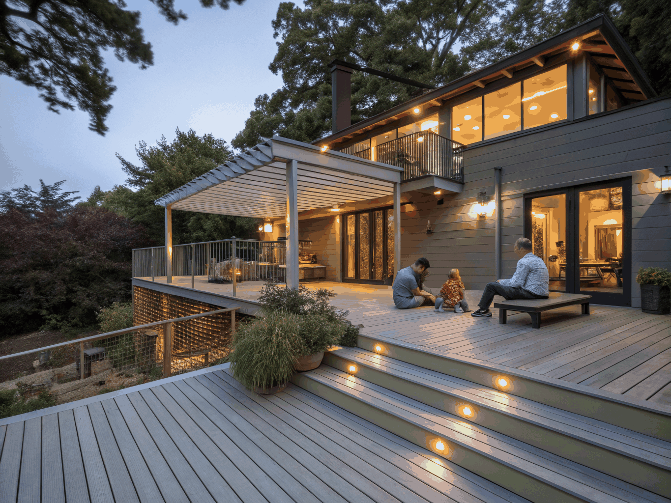 North Hills Multi-Level Trex Deck